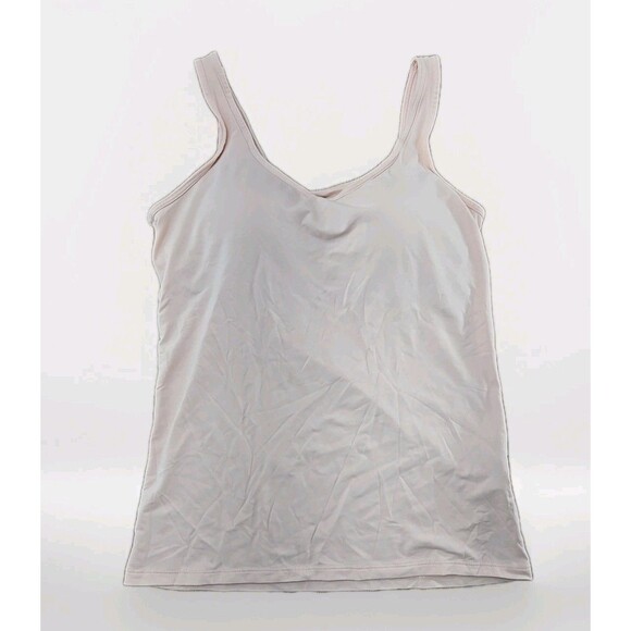 AIRism Tank Top Women's Medium Pale Peach Bust 35-37 Built In Bra Lightly Padded - Picture 1 of 10